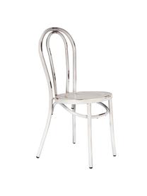 Silla Ninio, Acero, Blanco efecto vintage, An 40 x Al 87 cm