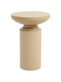 Bijzettafel Victoria van metaal, Gepoedercoat metaal, Beige, Ø 35 x H 50 cm