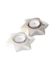 Set portalumini Star, 2 pz., Terracotta, Crema, beige, Ø 11 x Alt. 3 cm