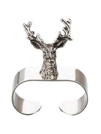 Ronds de serviette Cerf, 4 pièces, Argent