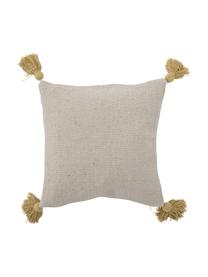 Kissen Filipa, mit Inlett, Bezug: 52% recycelte Baumwolle, , Beige, gemustert, B 40 x L 40 cm