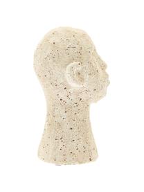 Objet décoratif Figure Head, 3 élém., Béton, Blanc crème, brun, beige, Ø 9 x haut. 15 cm
