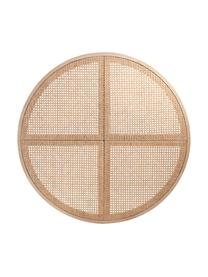 Cabecero de ratán Stockholm, Madera, ratán, Beige, Ø 135 cm