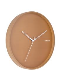 Horloge murale Hue, Brun caramel, blanc