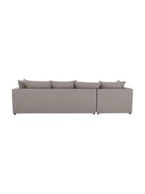 Grosses Ecksofa Zach in Taupe, Bezug: Polypropylen Der hochwert, Webstoff Taupe, B 300 x T 213 cm, Eckteil links