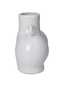 Vaso di design in gres Body, Gres, Bianco, Larg. 14 x Alt. 14 cm