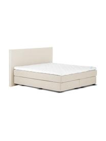 Letto boxspring premium Eliza, Materasso: a molle insacchettate a 7, Piedini: legno di faggio massiccio, Beige, 200 x 200