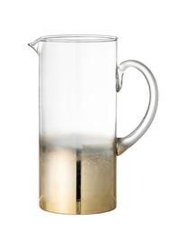 Jarra de vidrio Iska, 1,5 L, Vidrio, Transparente, latón, Al 24 cm, 1,5 L