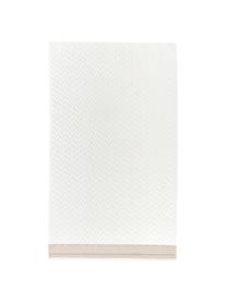 Asciugamano in cotone con motivo a rilievo Karma, 100% cotone
Qualità pesante, 600 g/m2, Bianco, beige, Telo bagno