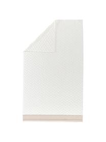 Asciugamano in cotone con motivo a rilievo Karma, 100% cotone
Qualità pesante, 600 g/m2, Bianco, beige, Telo bagno