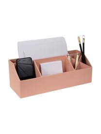 Organizador de escritorio Elisa, Cartón laminado macizo, Rosa palo, An 33 x Al 13 cm