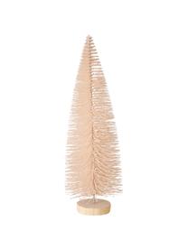 Decoratieve kerstboomset Tarvo, 3-delig, Lichtbruin, rozetinten, Ø 9 x H 31 cm