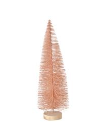Set 3 alberi di Natale decorativi Tarvo, Marrone chiaro, tonalità rosa, Ø 9 x Alt. 31 cm