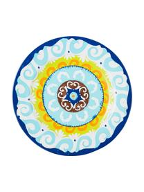 Assiette plate multicolore Nador, 6 élém., Grès cérame, Multicolore, Ø 27 cm