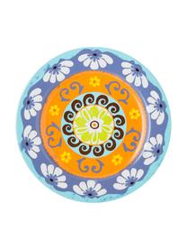 Assiette plate multicolore Nador, 6 élém., Grès cérame, Multicolore, Ø 27 cm