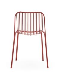 Silla para exterior con cojín Hiray, Tapizado: fibra sintética con cara , Rojo indio, An 53 x F 55 cm