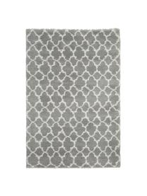 Hochflor-Teppich Mona in Grau/Creme, Flor: 100% Polypropylen, Grau, Cremeweiß, B 300 x L 400 cm (Größe XL)