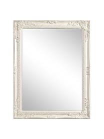 Espejo de pared de madera Miro, Espejo: cristal, Blanco, An 62 x Al 82 cm