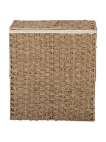 Cesta de ropa de seegras Seni, Cesta: algas marinas, Beige, blanco, An 40 x Al 55 cm