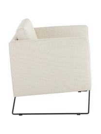 Sillón clásico Milo, Tapizado: 100% polipropileno Alta r, Tapizado: relleno de espuma, Estructura: madera de pino, de abeto,, Patas: metal mate El material ut, Tejido beige, An 77 x F 75 cm