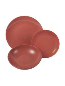 Set 18 piatti per 6 persone South Beach, Terracotta, Multicolore, Set in varie misure