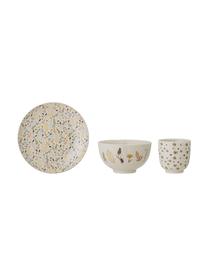 Kinderservies Harvest van keramiek, 3-delig, Keramiek, Beige, multicolour, Set met verschillende formaten