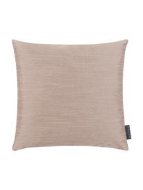 Kussenhoes Malu in zijdelook, 100% polyester, Beige, 40 x 40 cm