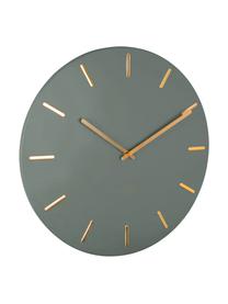 XL Wanduhr Charm, Metall, beschichtet, Grün, Ø 45 cm