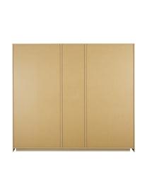 Drehtürenschrank Mia, 5-türig, Holzwerkstoff aus heimischen Hölzern aus nachhaltiger Forstwirtschaft, beschichtet, Weiß, Goldfarben, B 226 x H 210 cm
