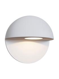 Applique bianca a LED Mezzo, Paralume: alluminio rivestito, Bianco, Prof. 6 x Alt. 9 cm