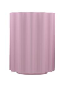 Runder Beistelltisch Colonna in Rosa, Thermoplastisches Technopolymer aus recyceltem Industrieausschuss, Greenguard-zertifiziert, Rosa, Ø 35 x H 46 cm