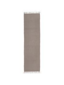 Tapis de couloir tissé main gris Agneta, Gris