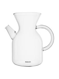 Set de cafetera de vidrio Vetro, 3 pzas., Transparente, acero inoxidable, 1 L