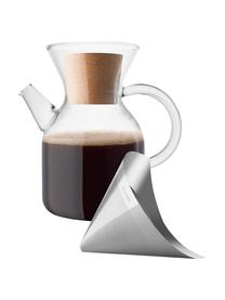 Kaffeebereiter Vetro aus Glas mit Filter und Deckel, Deckel: Kork, Transparent, Edelstahl, 1 L