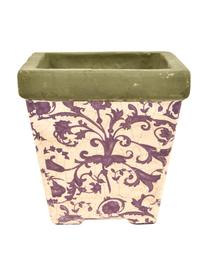 Petit pot de fleurs Cerino, 3 élém., Céramique, Lilas, beige, gris, Lot de différentes tailles