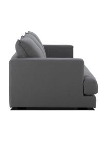 Divano 3 posti Tribeca, Rivestimento: poliestere Il rivestiment, Struttura: legno di faggio massiccio, Piedini: legno di faggio massiccio, Tessuto antracite, Larg. 228 x Prof. 104 cm