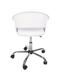 Chaise de bureau pivotante à hauteur ajustable Wells, Blanc