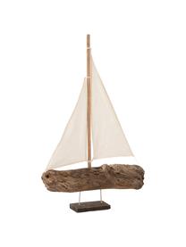 Objet décoratif Sailboat, Bois, Brun, beige, larg. 32 x haut. 46 cm