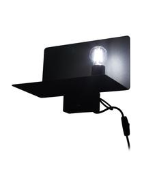 Nástenná lampa Rack, Čierna, Š 35 x H 20 cm