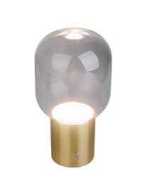 Petite lampe à poser LED Albero, Doré, gris clair, Ø 13 x haut. 25 cm