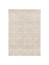 Teppich Arles in Beige-Creme, mit grafischem Muster, Flor: 85% Polypropylen, 15% Pol, Beige, Creme, B 200 x L 290 cm (Grösse L)