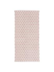 Serviette de toilette réversible en coton pur Ava, Rose, blanc crème, Serviettes de toilette, larg. 50 x long. 100 cm , 2 pièces