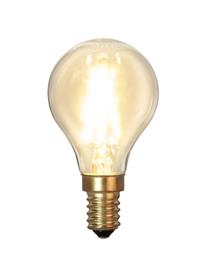 E14 žiarovka, hrejivá biela, 1 ks, Priehľadná, mosadzné odtiene, Ø 5 x V 8 cm