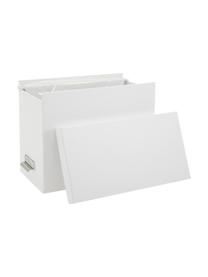Hängeregister-Box Johan mit acht Hängemappen, Organizer: Fester, laminierter Karto, Weiß, B 19 x T 35 cm