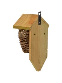 Wandobject Nest voor winterkoning, Bruin, grenenhoutkleurig, B 15 x H 26 cm