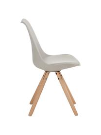 Krzesło Max, 2 szt., Nogi: drewno bukowe, Beżowoszary, S 46 x G 54 cm