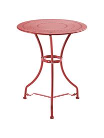 Tafel Century, Gepoedercoat metaal, Rood, Ø 58 x H 71 cm