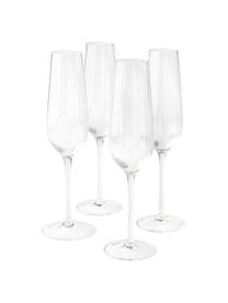 Flute champagne Akia 4 pz, Vetro, Trasparente, Ø 7 x Alt. 25 cm