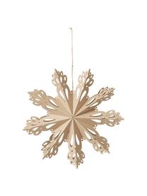 Flocon de neige décoratif Snowflake, Carton, Beige, Ø 30 cm