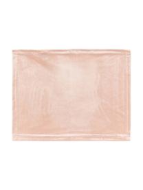 Fluwelen placemats Simone, 2 stuks, 100% polyester fluweel, Roze, 35 x 45 cm